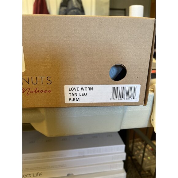 MATISSE Shoes Big Girls 5.5 Sneakers Leopard Print Faux Leather Anthropologie - Picture 5 of 6